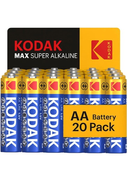 Max 20 Adet Alkalin Pil-Aa-Shrink