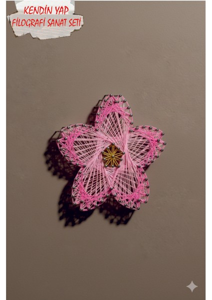 Ip Sanatı Dikkat Geliştirici El Becerisi Çocuk Montessori Eğitimi Filografi Hazır Set Çiçek modelleri