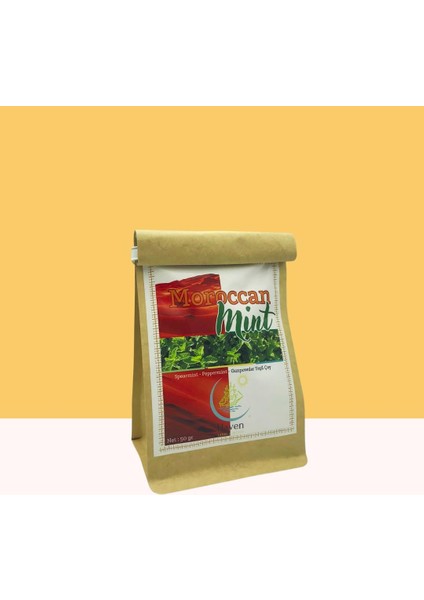 Moroccan Mint 50GR | Gunpowder Yeşil Çay & Spearmint & Peppermint | Haven Herbs & Blends