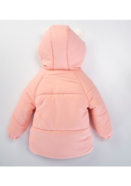 Su ve Rüzgar Geçiemez Kapüşonlu Şişme Peluş Kışlık Kız Çocuk Mont 2-6 Yaş 50327 fiyatları