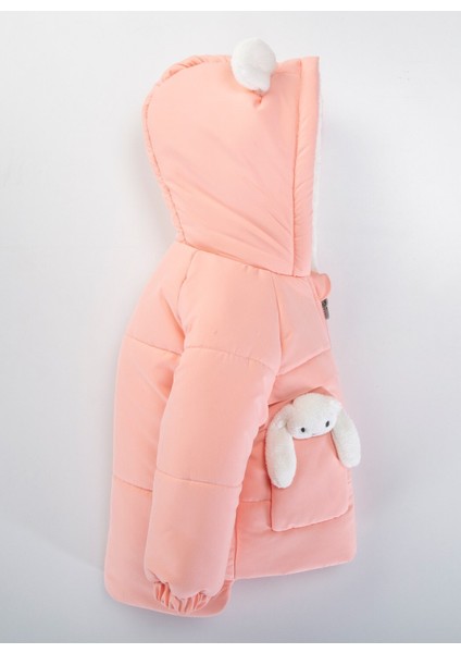 Su ve Rüzgar Geçiemez Kapüşonlu Şişme Peluş Kışlık Kız Çocuk Mont 2-6 Yaş 50327 modelleri