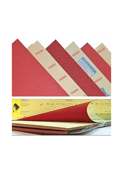 Set) El Su Zımparası Kağıdı Far Temizleme Parlatma Seti 2500-2000-1500-1000-500 Kum indirimleri