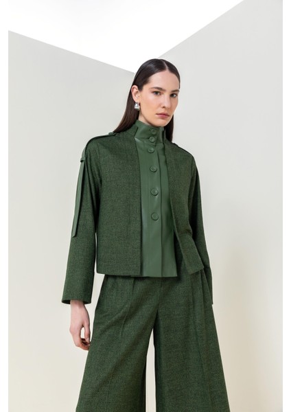 Yüksek Yakalı Ceket 26W50814 modelleri