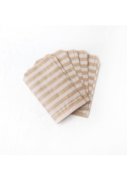 Desenli 25 Adet Kese Kağıdı, -Beyaz, 11X20 cm