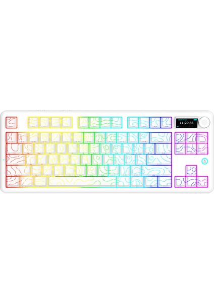 AK870 V2 Desenli 3 Modlu Tft Ekranlı Mekanik Klavye - 10.000 Mah Batarya fırsatları