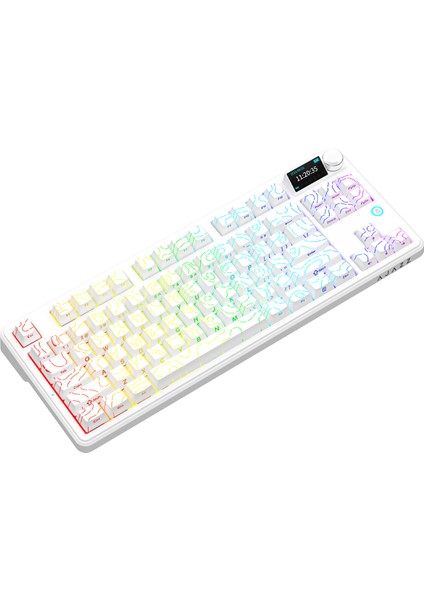 AK870 V2 Desenli 3 Modlu Tft Ekranlı Mekanik Klavye - 10.000 Mah Batarya indirimleri