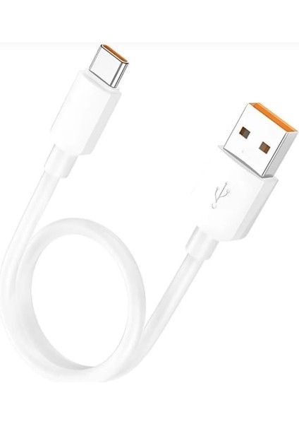 Elektronik 30 cm 27W Hızlı Type C Şarj Kablosu USB To Type-C Dönüştürücü Pd Hızlı Şarj Kablo, Powerbank ve Araç Içi Şarj Kablosu Uyumlu