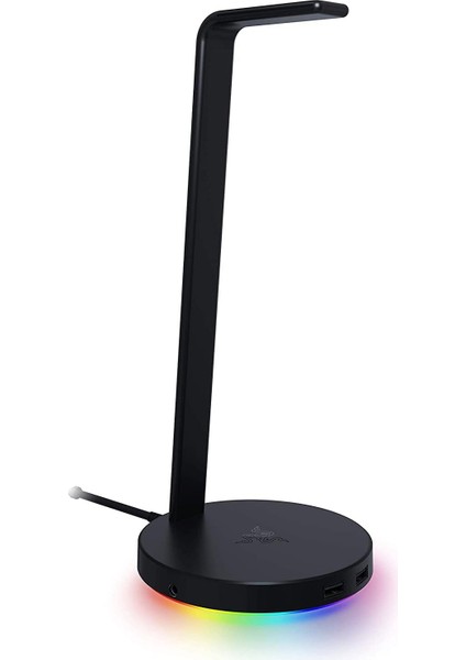 Base Station V2 Chroma - USB Hub&apos;lı ve Rgb Aydınlatmalı Kulaklık Standı (7.1 Surround Sesli USB Hub, Entegre Kulaklık Tutucu, Kaymaz Stand, Chroma Rgb) Siyah