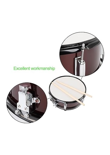 Trampet, Mavi Şeffaf Polyester Davuluna Sahip Profesyonel Şarap Kırmızı Metal Kabuk Davulu, Özellikle Profesyoneller Için Herhangi Bir Seviyedeki Davulcular Için Uygun indirimleri