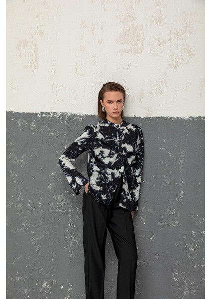 Desenli Bluz 26W10859 fırsatları