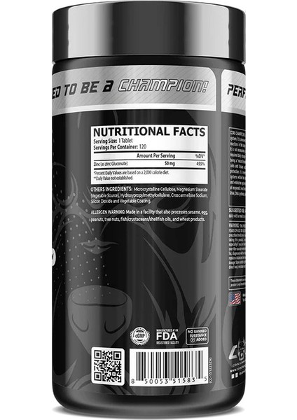 Zinc Çinko 50 Mg 120 Tablet - By Kai Greene modelleri