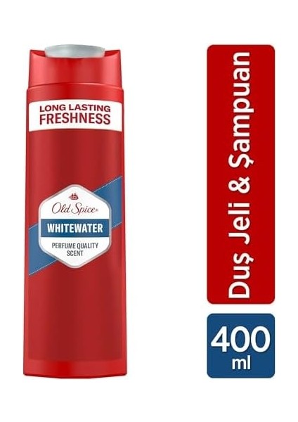 Old Spice Whitewater Erkekler Için Duş Jeli ve Şampuan 400 ml
