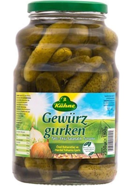 Kühne Gewurzgürken Salatalık Turşusu Cam 2650 ml