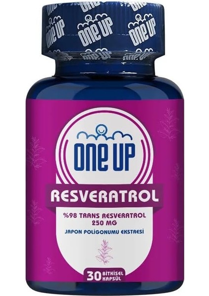 One Up Resveratrol 30 Kapsül Aromasız Renkli