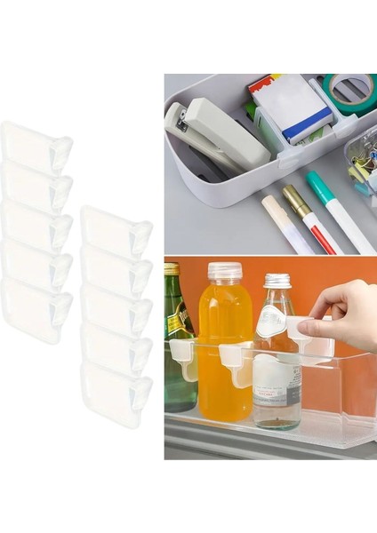Buffer® 10'luşeffaf Buzdolabı Yan Kapı Düzenleyici Buzdolabı Dolap Içi Bölümleyici Aparatlar