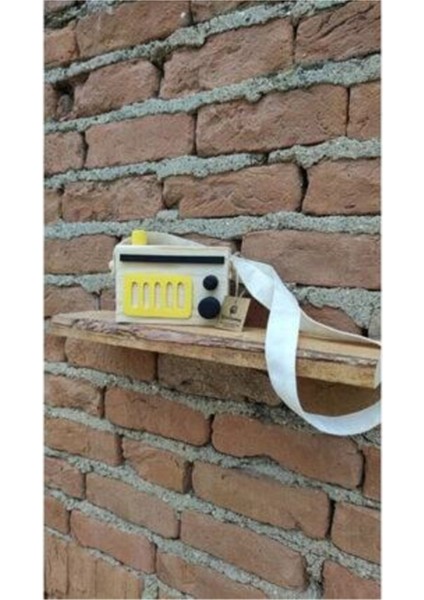 Ahşap Çocuk Oyuncağı, Retro Dekoratif Radyo, Sarı Civciv, Kız-Erkek Nostalji Keyfi fırsatları