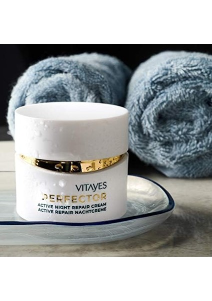 Vıtayes Perfector Yaşlanma Karşıtı Yoğun Nemlendirici Gece Kremi Dna Onarım Mekanizmasını Uyaran Etkili Formül, 50 ml