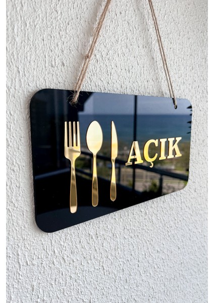 Restoranlar ve Lokantalar İçin Açık / Kapalı Kapı Tabelası modelleri