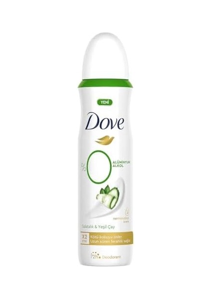 Dove Kadın Deodorant%0 Alüminyum Salatalık & Yeşil Çay 150ML modelleri