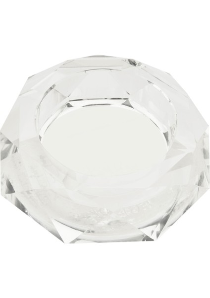 Deco Kristal Yuvarlak Küllük - Şeffaf - 10 cm