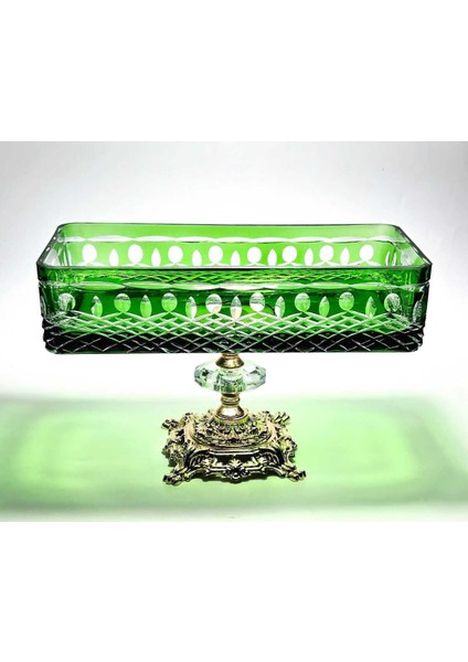 El Yapımı Kristal Royal Desenli Baton Dekoratif Sunumluk Sofra Sunum Kasesi fiyatları