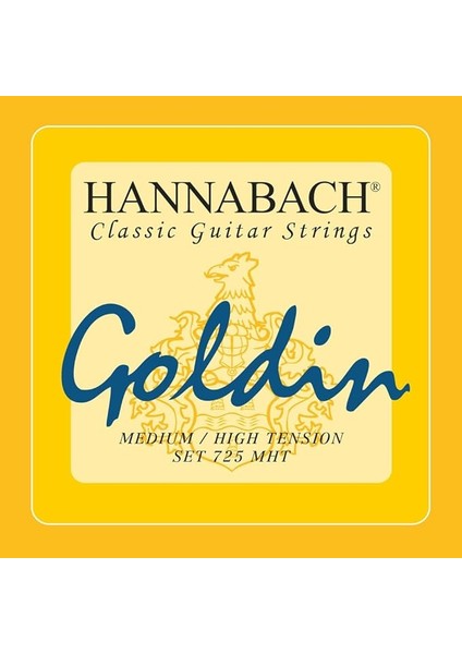 Klasik Gitar Teli Seri 725 Orta/yüksek Gerginlik Altın/karbon - Set - 725MHT
