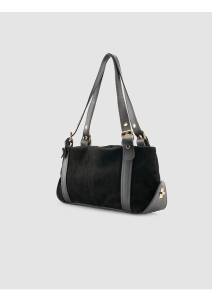 Kemer Askılı Siyah Süet Kadın Çantası fiyatları