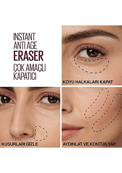 Maybelline New York Instant Anti Age Eraser Kapatıcı, 121 Light Honey, 6.8 ml fiyatları