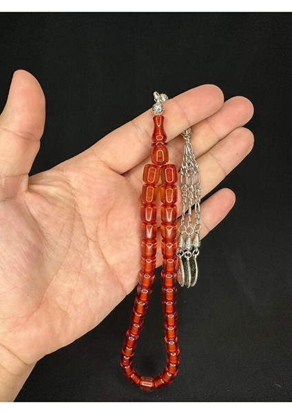 Toz Kehribar Tesbih Bal Renkli Kapsül Kesim 11MMX9MM T-578 fırsatları