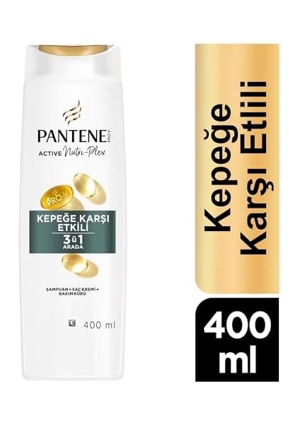 Pantene Kepek Karşıtı 3&apos;ü 1 Arada Şampuan 400 ml modelleri