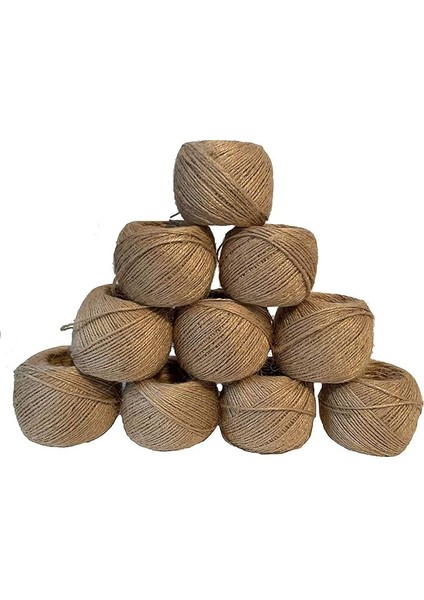 10 x 100 M Jüt Ip, Ip, Doğal, Bahçe, Bitkiler, El Işi Için, Paket Ipi