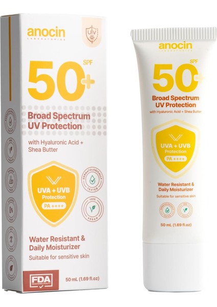 Anocin Broad Güneş Kremi Yüksek Koruma Spf 50 Nemlendirici Etkili Güneş Koruyucu Krem fiyatları