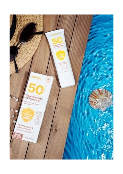 Anocin Broad Güneş Kremi Yüksek Koruma Spf 50 Nemlendirici Etkili Güneş Koruyucu Krem modelleri