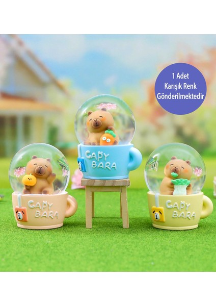 Mini Işıklı Capybara Fincan Kar Küresi fiyatları