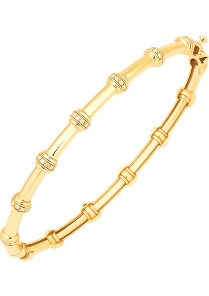 Kemik Model 14 Ayar Altın Kelepçe