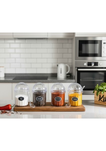 4'lü Kaşıklı Etiketli Baharatlık indirimleri