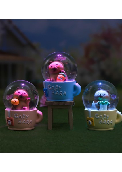 Mini Işıklı Capybara Fincan Kar Küresi fırsatları