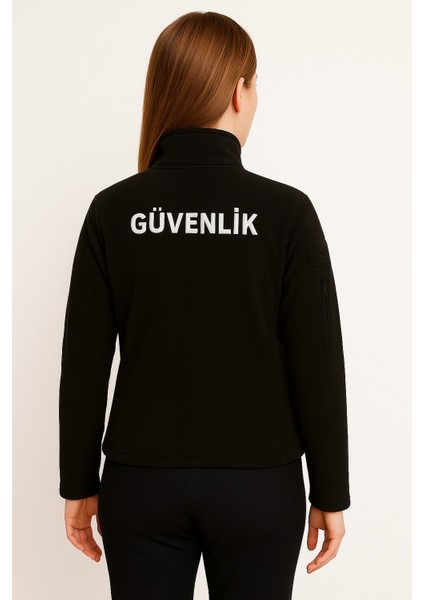 Nakış Işlemeli Kalın Polar Kadın 2 Cepli Özel Güvenlik Poları