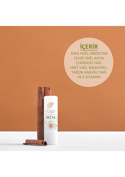 Incia Tarçınlı Dudak Besleyici 6 gr 1 Paket indirimleri