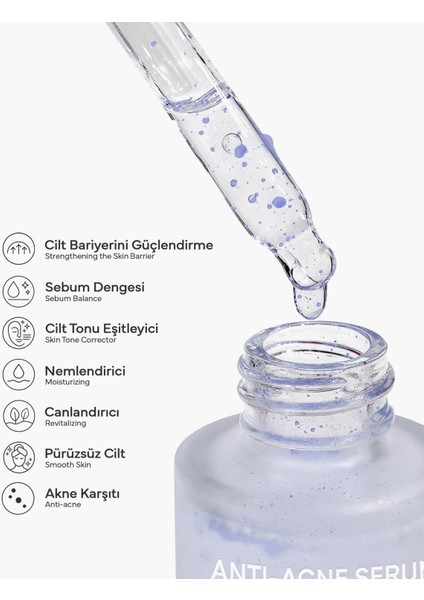 Anti-Acne Sebum Dengeleyici Gözenek Karşıtı Serum (Arbutin & Glycolic Acid) fiyatları