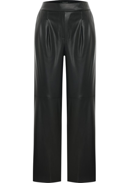 Kısa Paça Deri Pantolon 26W20821