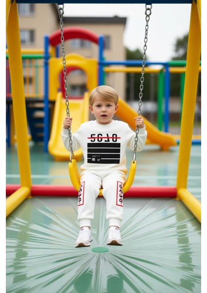 Erkek Çocuk Grafik Baskılı Ince Örme Mevsimlik Takım Kaliteli Şık Rahat Günlük