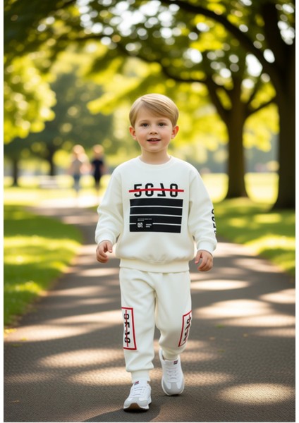 Erkek Çocuk Grafik Baskılı Ince Örme Mevsimlik Takım Kaliteli Şık Rahat Günlük modelleri