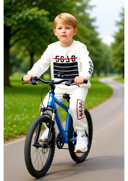 Erkek Çocuk Grafik Baskılı Ince Örme Mevsimlik Takım Kaliteli Şık Rahat Günlük fırsatları