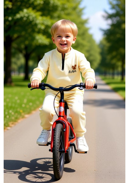 Erkek Çocuk Kışlık Örme Fermuarlı Baskılı Takım Kaliteli Şık Rahat Günlük fırsatları