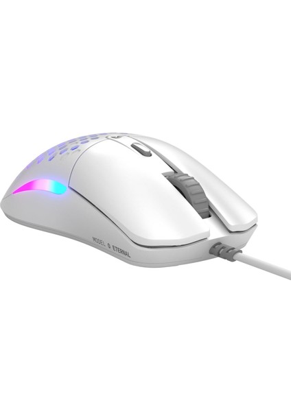 Model O Eternal Rgb Kablolu Gaming Mouse - 55G Ağırlık - Kişiselleştirilebilir Rgb - 6 Tuş - 12K Dpı - Beyaz- GLO-OE-W-WHT modelleri