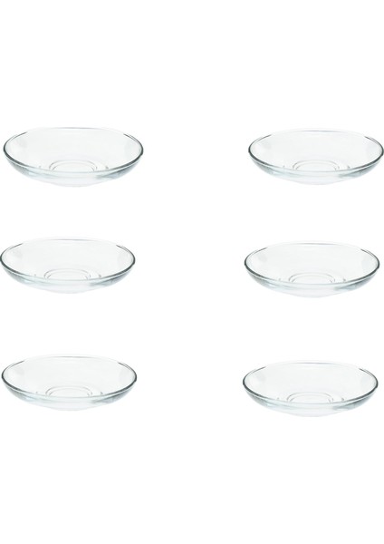 Aida Çay Tabağı, Sade, 11 cm Çaplı, 6 Parça