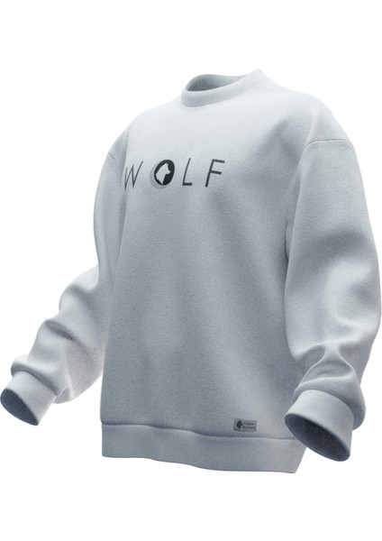 Wolf Yazılı Rahat Kalıp Unisex Sweatshirt fiyatları