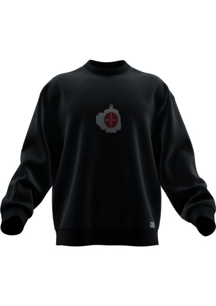 Güvende Kal Tasarımlı Rahat Kalıp Unisex Sweatshirt modelleri