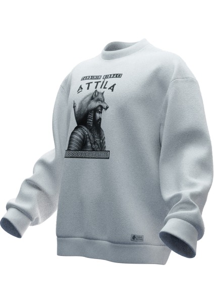 Attila (Tanrının Kırbacı) Baskılı Oversıze Sweatshırt (Unısex) fiyatları